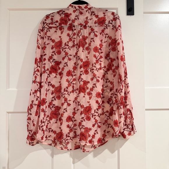 Kut from the Kloth‎ Red Floral Button Down Shirt - Picture 5 of 5